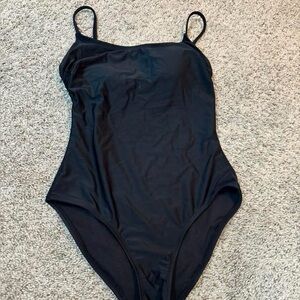 Classic Black One-Piece Swimsuit